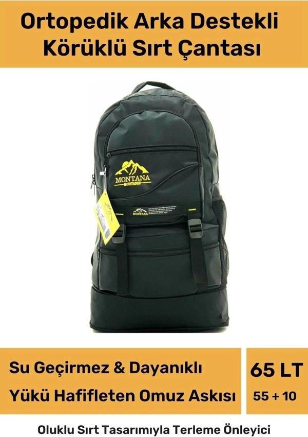 Ortopedik Su Geçirmez Konfor Modeli Fermuarlı Büyük Boy Çok Gözlü Bölmeli Kamp Outdoor Sırt Çantası - Image 1
