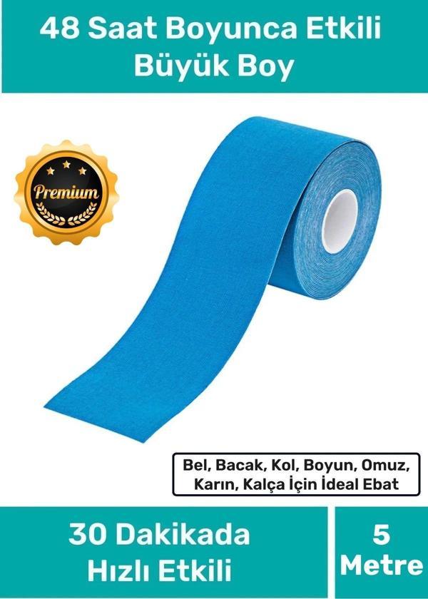 Hızlı Etkili Büyük Boy Kas Eklem Bel Bacak Kol Boyun Sırt Omuz Karın Kalça Ağrı IsıI Bandı 5cm x 5m - Image 1