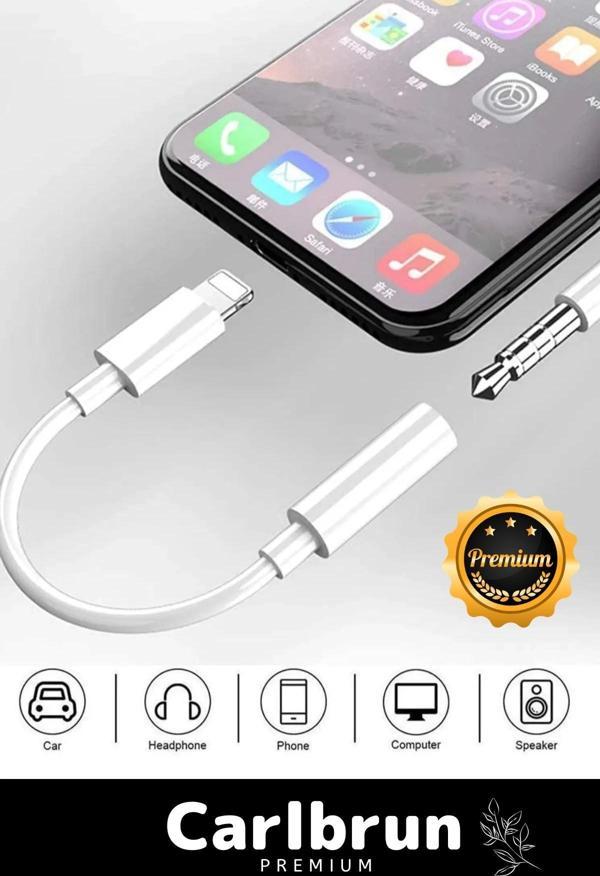 Iphone 15 14 13 12 11 X 8 7 Plus Ipad Uyumlu Lightning Uyumlu Kulaklık Çevirici Aux Dönüştürücü - Image 1