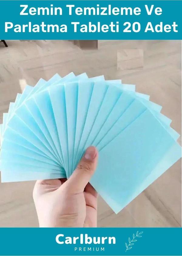 Özel Üretim Parçalanabilir Güçlü Formül Dükkan Fayans Ahşap Zemin Temizleme Parlatma Tableti 20 Adet - Image 1
