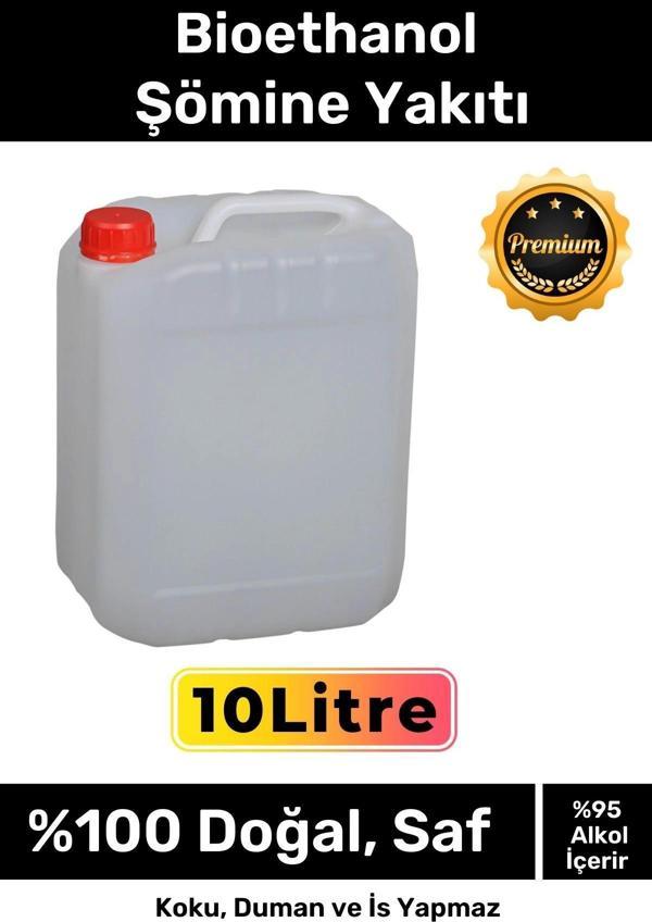 Özel Üretim %100 Doğal Saf Temiz Çevre Dostu Sıvı Koku Yapmayan Bioethanol Şömine Yakıtı 10 Litre - Image 1