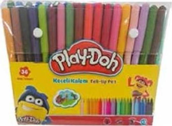 Play-Doh 36 Renk Keçeli Kalem Pvc 2Mm Play-Ke013 - Image 1