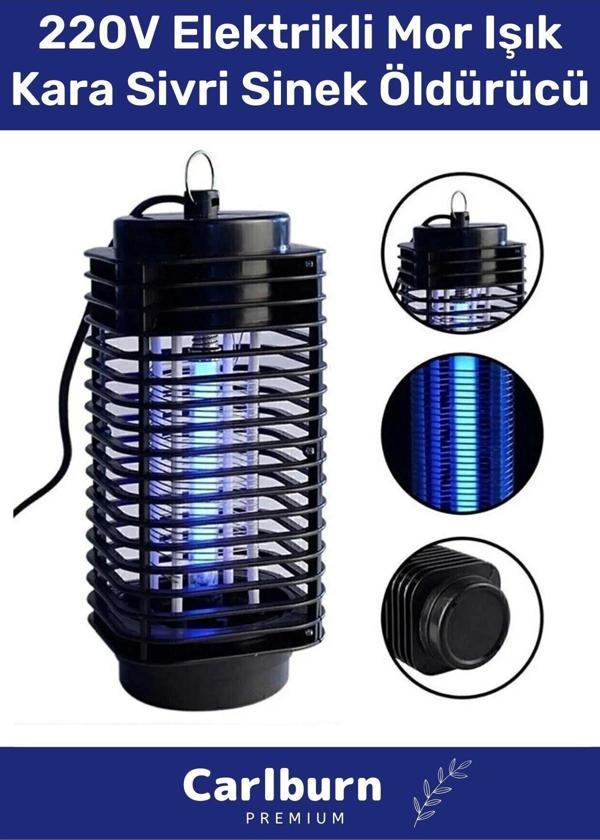 Özel Üretim Prizli Az Yer Kaplar 220V Elektrikli Cihaz Cız Lamba Mor Işık Kara Sivri Sinek Öldürücü - Image 1