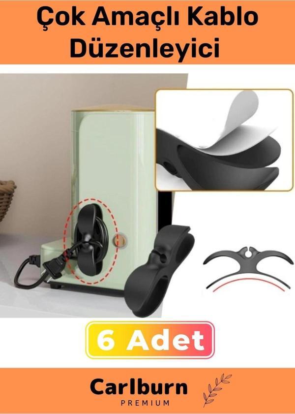 Özel Üretim Bilgisayar Notebook Şarj Kablosu Mutfak Çok Amaçlı Kablo Sarma Düzenleyici 6 Adet - Image 1
