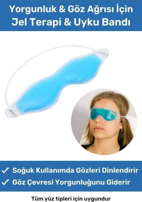 Özel Üretim Soğuk Sıcak Uygulama Göz Terapi Bandı Işık Önleyici Göz Dinlendirme Jel Uyku Bandı - Image 1