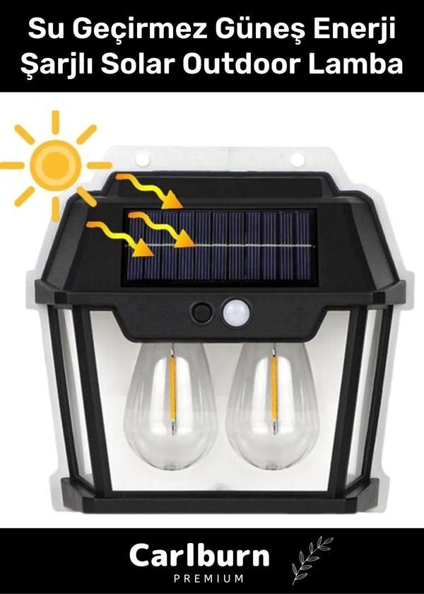 Özel Üretim Su Geçirmez Güneş Enerji Şarjlı Duvara Monte Dış Cephe Uygun Solar Outdoor Lamba - Image 1