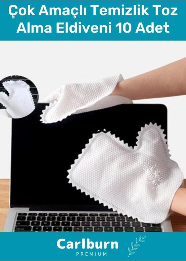 Özel Üretim Yüksek Kaliteli Mikrofiber Pratik Çok Amaçlı Temizlik Toz Alma Eldiveni 10 Adet - Image 1