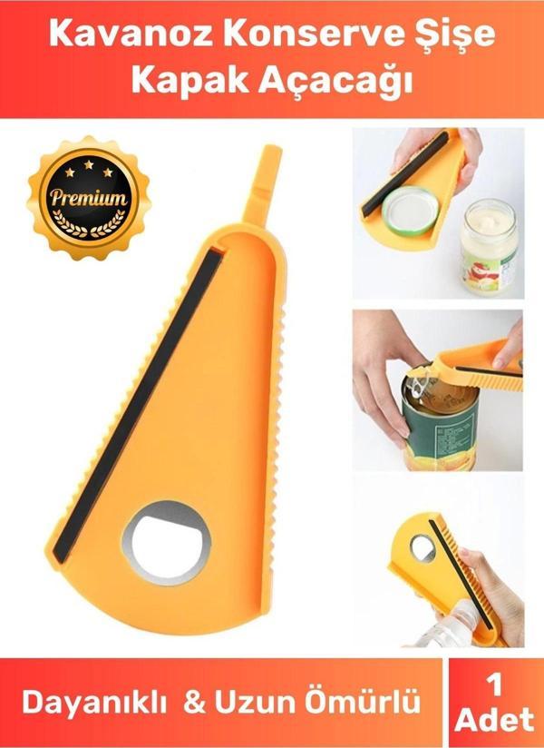 Premium Çok Fonksiyonlu Pratik V Şekilli Kavanoz Konserve Şişe Kapak Açacağı - Image 1