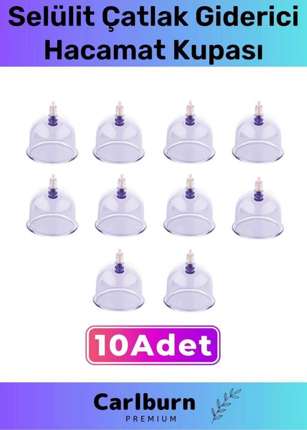 Premium Series Çatlak Vakumlu 7 Numara Hacamat Kupası 10 Adet - Image 1
