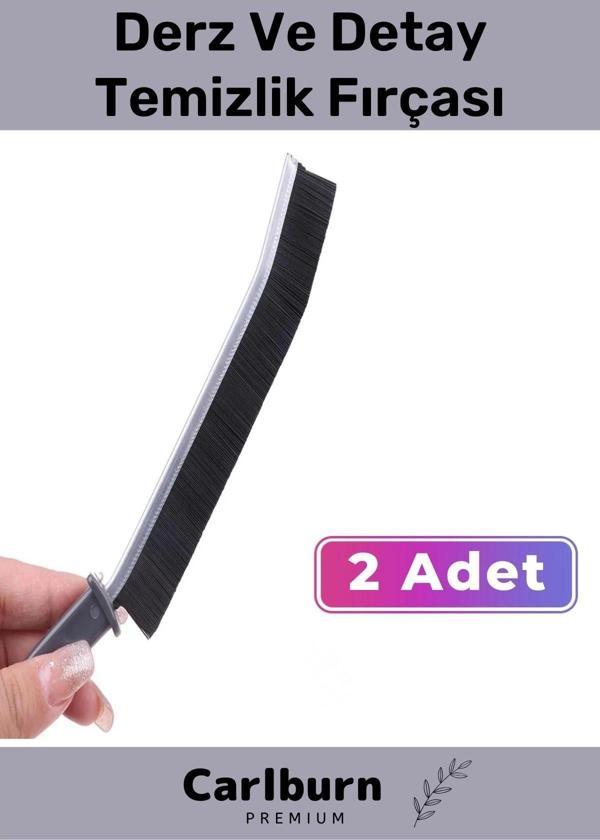 Premium Series Pratik Çok Amaçlı Temizlik İnce Banyo Mutfak Derz Arası Detay Temizlik Fırçası 2 Adet - Image 1
