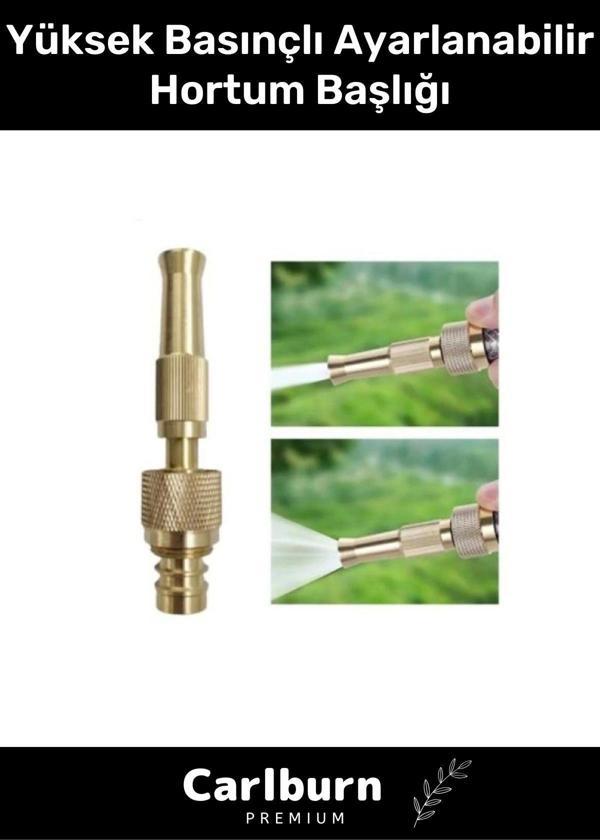 Premium Seri 15mm Bahçe Araba Dış Cephe Balkon Yüksek Basınçlı Ayarlanabilir Hortum Başlığı - Image 1