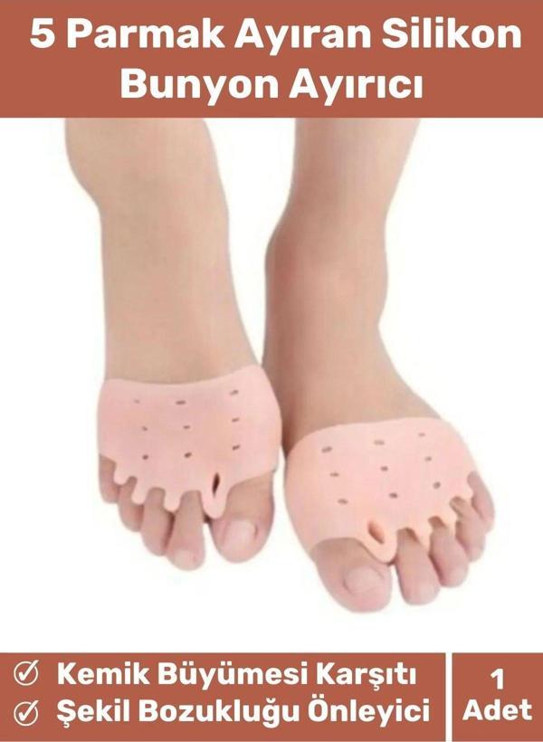 Valgus Silikon Ayak Bunyon Kemik Koruyucu Makaralı Ayak Gömleği Halluks Parmak Ayırıcı Düzenleyici - Image 1