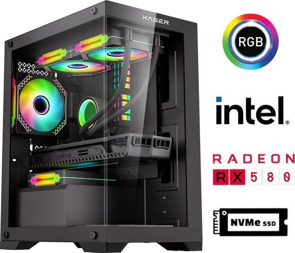 Xaser Xsr868 i7 4770 16GB Ram 512GB M.2 NVMe SSD 8GB RX580 Masaüstü Performans Oyuncu Bilgisayarı - Image 1