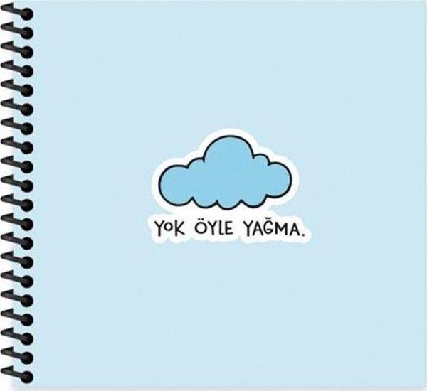 Hisli Şeyler 50 Yaprak Çizgili Defter - Yok Öyle Yağma - Image 1