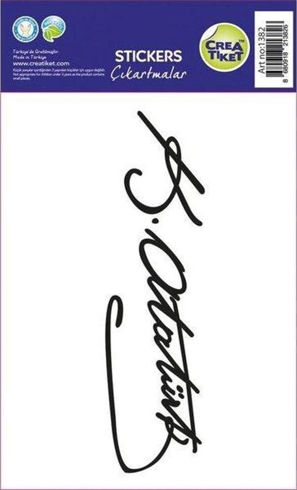 Crea Kemal Atatürk İmza Sticker - Image 1