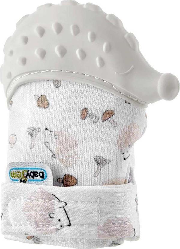 Babyjem Diş Kaşıyıcı Eldiven Kirpi Ekru - Image 1