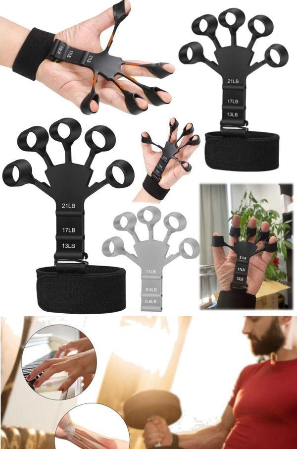 Leyaton Gripster Kavrama Güçlendirici Parmak Sedye El Kavrama Antrenörü Fitness Treni Eldiven Güçlendirici - Image 1