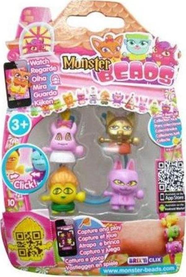 Amav Monster Beads 4lü Blister - Image 1