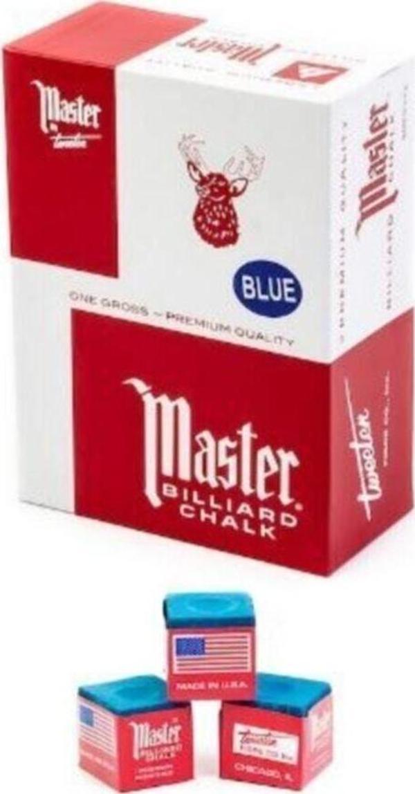 Bufalo Master 144 Lü Mavi Bilardo Tebeşiri - Image 1
