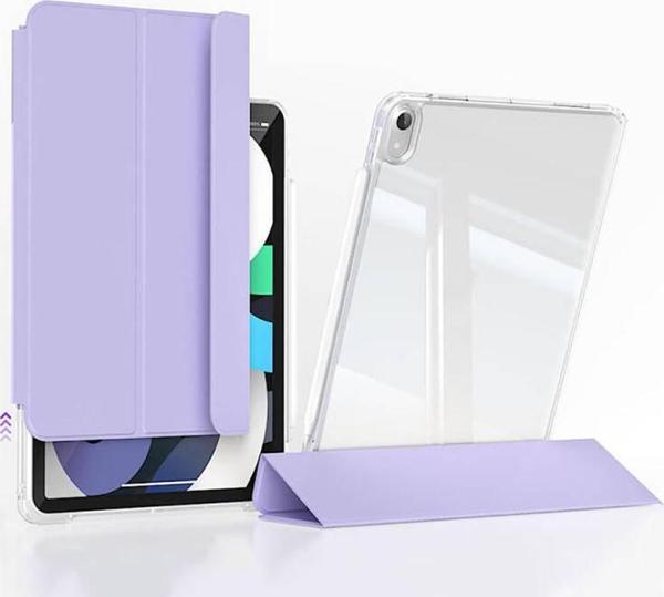 Apple ipad Air 13 2024 M2 Kılıf Magnetik Ayrılabilen Arkası Şeffaf Silikon Mıknatıslı Airbagli Sliding Tablet Kılıfı - Image 1