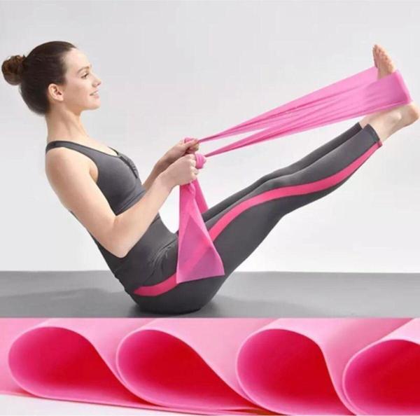 Leyaton Pilates Bandı 150X15 Cm (Hafif) Fuşya - Image 1