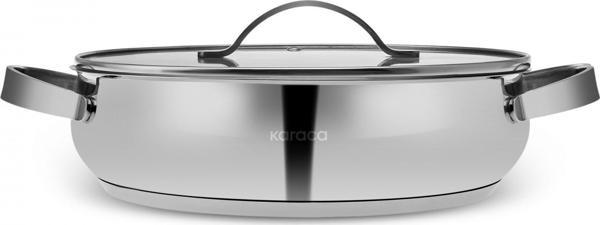 Karaca Kuzina Indüksiyon Tabanlı Çelik Karnıyarık Tencere 24 cm 3 Lt - Image 1