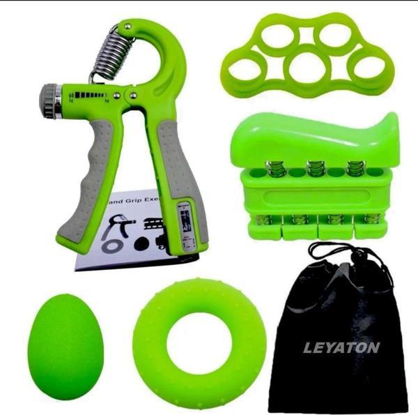 Leyaton 5'Li Ayarlanabilir Ağır El Tutucu Fitness El Egzersizcisi Kavrama Parmak Tutucu El Güçlendirici Set - Image 1