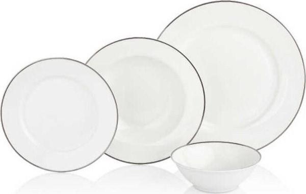 Korkmaz New Bone 24 Parça Yuvarlak Yemek Takımı - Image 1