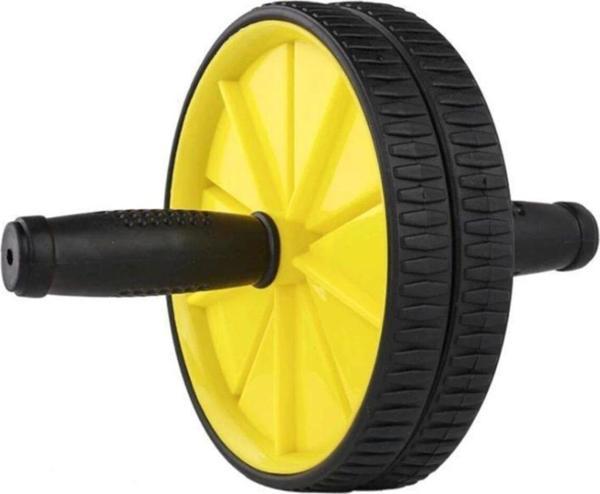 Leyaton Sarı Fitness Karın Kası Sixpack Egzersiz Tekeri Spor Aleti Sarı - Image 1