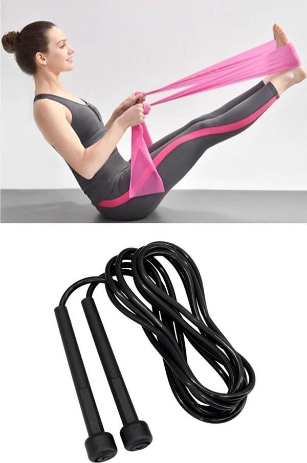 Clifton Pilates Bandı Egzersiz Direnç Lastiği Yoga Bandı Ve Atlama Ipi Uzunluğu Ayarlanabilir - Image 1