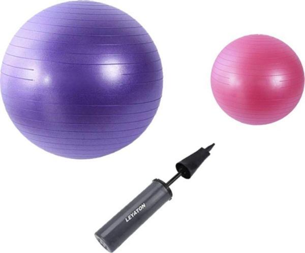 Leyaton 65 Cm Mor + 25 Cm Pilates Topu 2'Li Set - Image 1