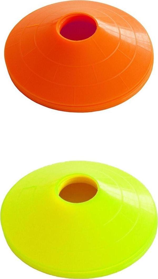 Clifton 10'Lu Antrenman Çanağı Seti 17X4,5 Cm 10 Adet Sarı Ve Turuncu Şapka Antrenam Şapkası - Image 1