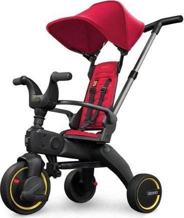 Doona Liki Trike Tek Parça Katlanır 3 Tekerlekli Bebek Bisikleti S1 - Flame Red - Image 1