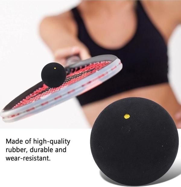 Leyaton Pro-Durability Squash Balls Set Sarı Noktalı 1 Adet - Image 1