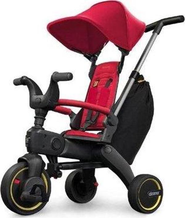Doona Liki Trike Tek Parça Katlanır 3 Tekerlekli Bebek Bisikleti S3 - Flame Red - Image 1