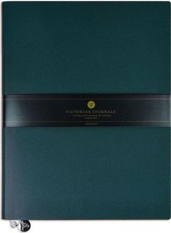 Victorias Journals Smyth Flexy 19x25 80 gr 96 Yaprak Çizgili Yeşil - Image 1