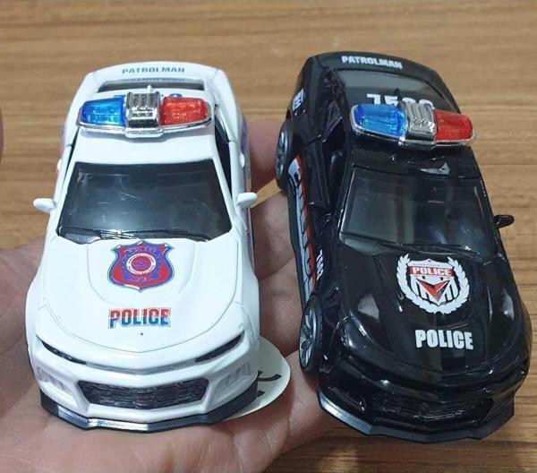 Hepsilazım Chevrolet Camaro Amerikan Polis Arabası Oyuncak Metal Diecast Çek Bırak 2 Arabalı Set - Image 1