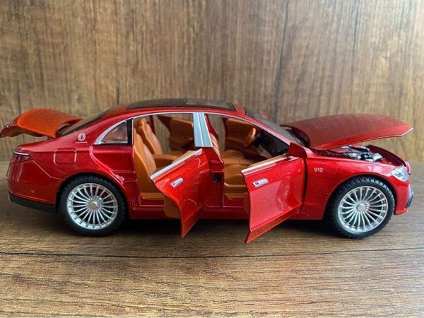 Hepsilazım Diecast Mercedes S 600 Class Metal Model Oyuncak Araba Işıklı Sesli Mersedes Makam Aracı 22 Cm - Image 1