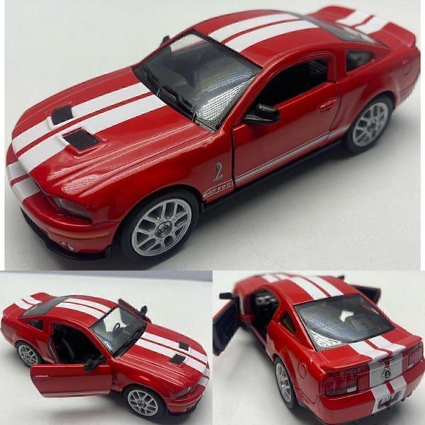 Hepsilazım Diecast Metal  Oyuncak Araba Ford Shelby Gt-500 Çek Bırak Model Araba Lisanslı 1:36 Ölçek Araba - Image 1