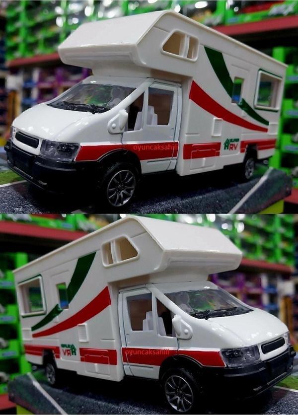 Hepsilazım Karavan Metal Gezi Karavan Kırılmaz Çekbırak Kutulu Sıfır Oyuncak Karavan Alloy - Image 1
