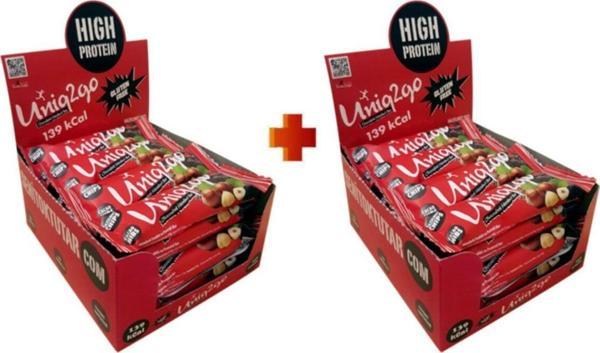 Uniq2Go Chocodark Fındıklı Bitter 16’Lı X 2 Kutu (Toplam 32 Adet) 38G Protein Bar - Image 1