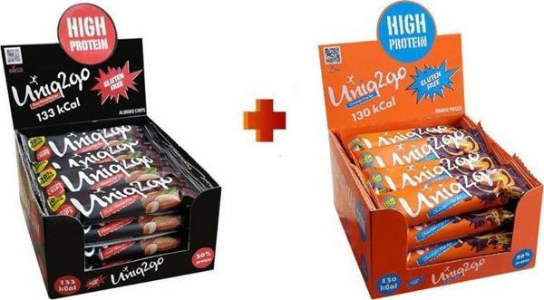 Uniq2Go Power Midi 16Lı Kutu + Light Midi 16Lı Kutu %100 Naturel Proteinli Bar Toplam 32 Adet - Image 1