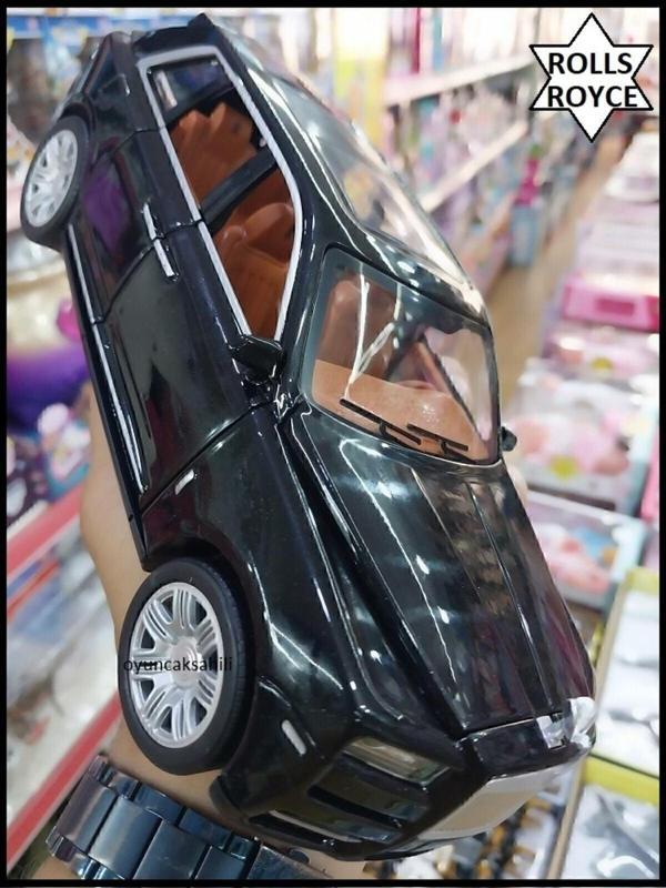 Hepsilazım Rolls Royce  Cullınan Dıecast Siyah Metal 1.24 Koleksiyon Model Işıklı Sesli Far Araba - Image 1
