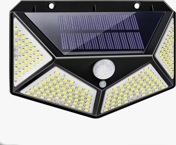 Petinka Lamba Bahçe Duvarı için Hareket Sensörlü Güneş Enerjili 3 Ayarlı Aydınlatma 100 Ledli Lamba - Image 1