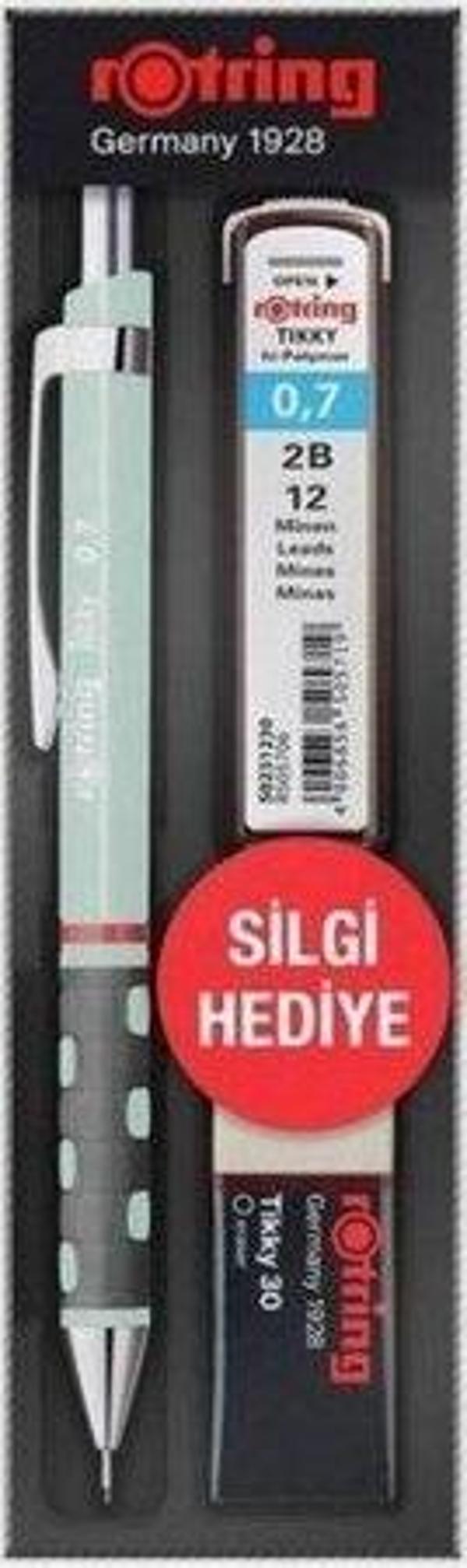 Rotring Tıkky Min Silgi 3 lü Okul Seti- 0.7 Opal Mavi - Image 1
