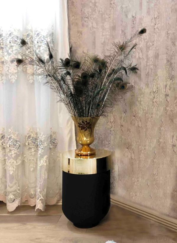 DEKORATİF BÜYÜK GOLD MASA, Darbuka Masa 60 cm - Image 1