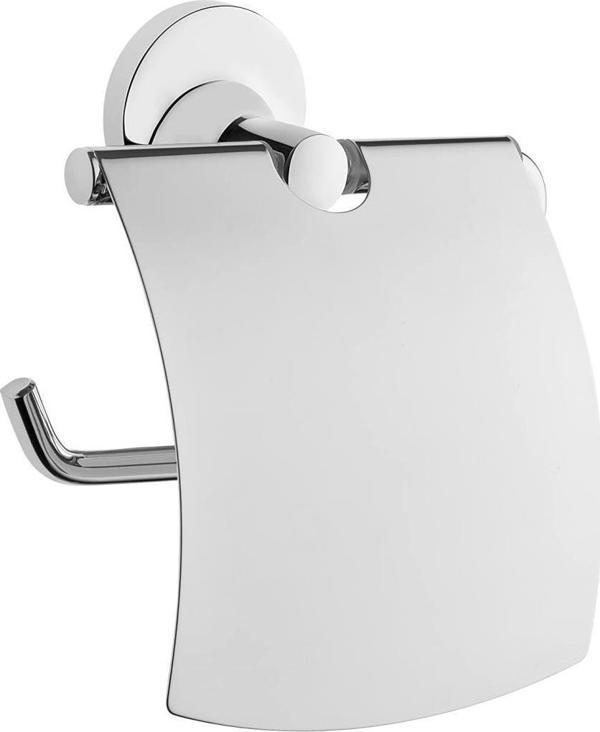 VitrA Base 300 Kapaklı Krom Tuvalet Kağıtlığı A44112 - Image 1