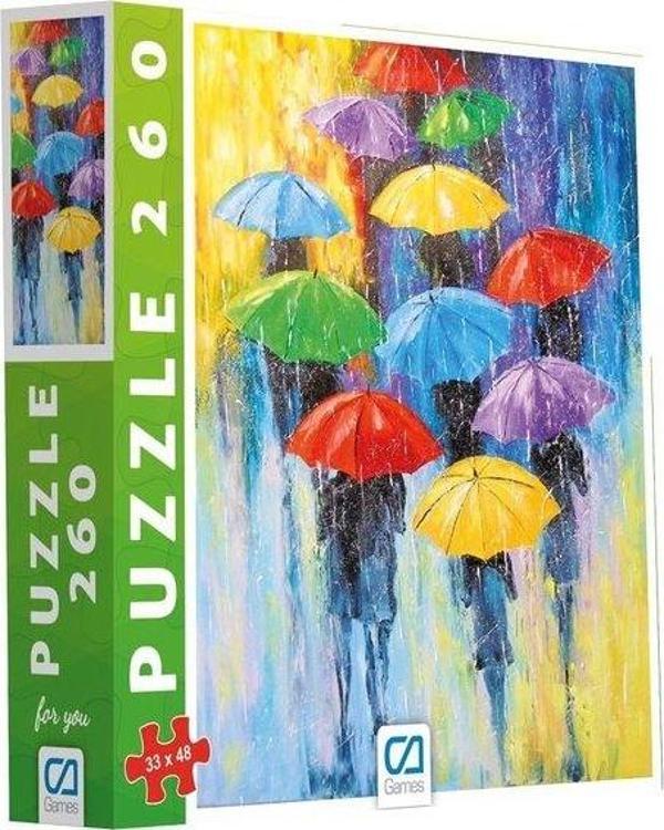Ca Games Şemsiyeler Puzzle 260 Parça - Image 1