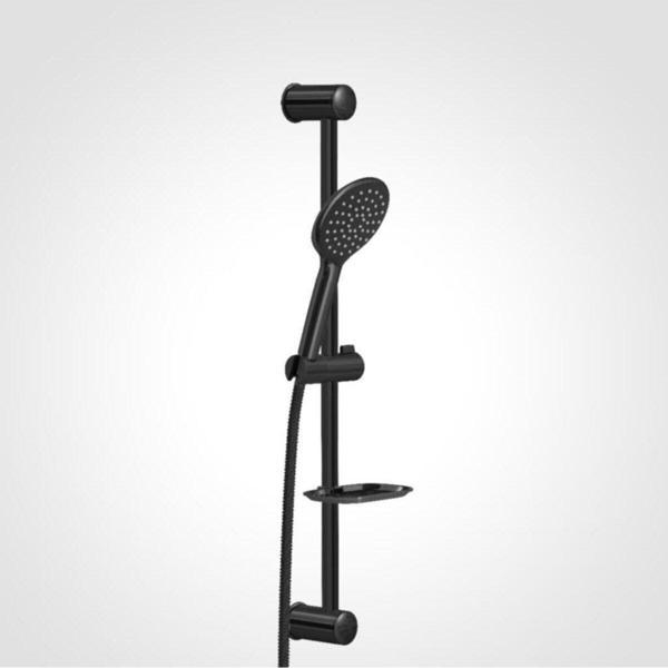 Valtemo Vs-6130 Siyah Sürgülü Duş Seti Deluxe Jet Black - Image 1