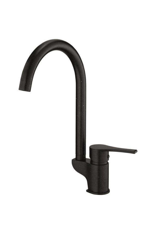 GPD Mte65-Sg Atros Tek Gövde Eviye Bataryası (Siyah Granit Kaplama) (Tsen817) - Image 1